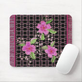 Roze en Bourgondische Magic Tapijt Designer Muismat (Met muis)