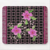 Roze en Bourgondische Magic Tapijt Designer Muismat (Voorkant)