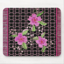Roze en Bourgondische Magic Tapijt Designer Muismat
