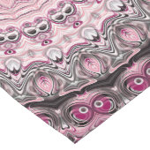 Roze en Bourgondische Mandala Patroon Ontwerp Lange Tafelloper (Hoek)