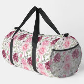 Roze en Bourgondische Rozen Plunjezak (Rechterhoek)