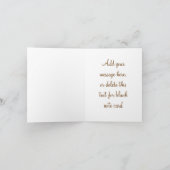 Roze en bruin Baby shower Dank u Bedankkaart (Binnen)