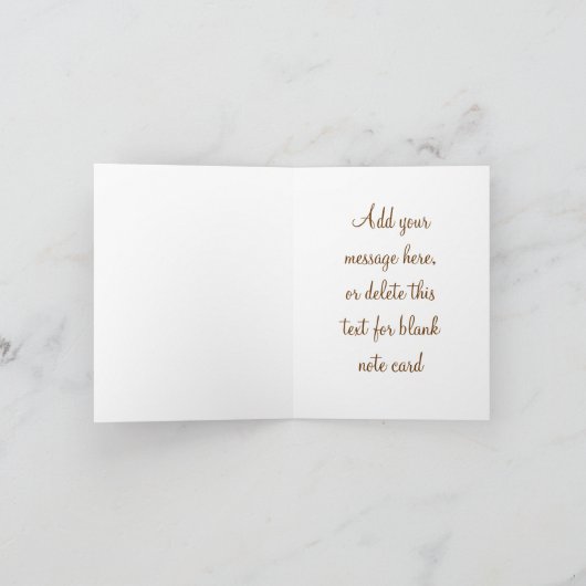 Roze en bruin Baby shower Dank u kaarten (Binnen)