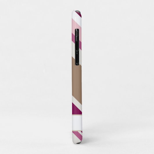 Roze en bruin Case-Mate iPhone case (Achterkant/links)