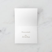 Roze en Bruin Damask Note Kaart (Binnen)