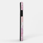 Roze en bruin Floral Pattern Case-Mate iPhone Case (Achterkant/rechts)