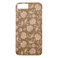 Roze en bruin Floral Pattern