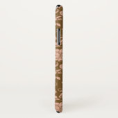 Roze en bruin Floral Pattern Case-Mate iPhone Case (Achterkant / rechts)
