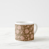Roze en bruin Floral Pattern Espresso Kop (Voorkant rechts)