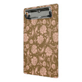 Roze en bruin Floral Pattern Mini Klembord (Angled2)