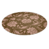 Roze en bruin Floral Pattern Snijplank (Hoek)