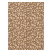 Roze en bruin Floral Pattern Tafelkleed (Voorkant)