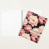 Roze en Bruin Lotus Bloemen Planner (Display)