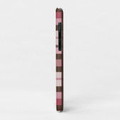 Roze en Bruin Plaid Licht Nood Case-Mate iPhone Case (Achterkant/links)