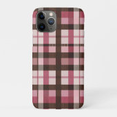 Roze en Bruin Plaid Licht Nood Case-Mate iPhone Case (Achterkant)