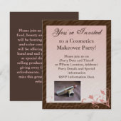 Roze en bruin strijkijs kaart (Voorkant / Achterkant)