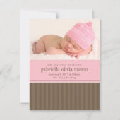 Roze en bruin | Stripes Aankondiging (Voorkant)
