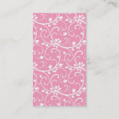 Roze en bruin Visitekaartje (Achterkant)