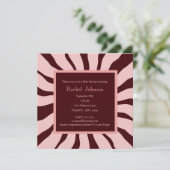 Roze en bruin Zebra Kaart (Staand voorkant)