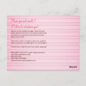 Roze en bruine Briefkaart (Achterkant)