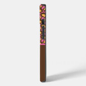 Roze en bruine Cheetah telefoontas Case-Mate iPhone Case (Achterkant / Links)
