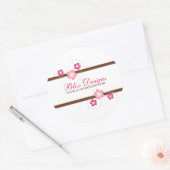 Roze en bruine Cherry Blossom Promo Stickers (Envelop)