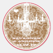 Roze en bruine damesluchters Stickers (Voorkant)