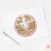 Roze en bruine damesluchters Stickers (Envelop)