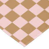 Roze en bruine dammen tafelkleed (Gekanteld)