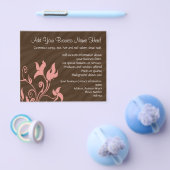 Roze en bruine draai make-up artiest of salon flyer (Enkel)