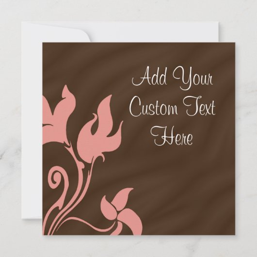 Roze en bruine draf kaart (Achterkant)