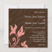 Roze en bruine draf kaart (Voorkant)