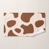 Roze en bruine Koe Print Bad Handdoek (Handdoek)