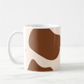 Roze en bruine Koe Print Koffiemok (Links)