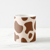 Roze en bruine Koe Print Koffiemok (Center)