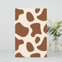 Roze en Bruine Koe Print Scrapbook Papier