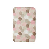 Roze en bruine maanpatroon badmat (Voorkant Verticaal)