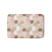 Roze en bruine maanpatroon badmat (Voorkant)