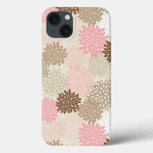 Roze en bruine maanpatroon Case-Mate iPhone case