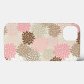 Roze en bruine maanpatroon Case-Mate iPhone case (Achterkant (horizontaal))