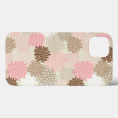 Roze en bruine maanpatroon Case-Mate iPhone case (Achterkant (horizontaal))