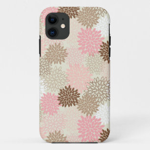 Roze en bruine maanpatroon Case-Mate iPhone case