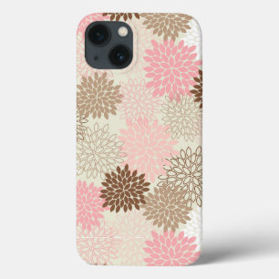 Roze en bruine maanpatroon Case-Mate iPhone case