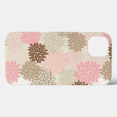 Roze en bruine maanpatroon Case-Mate iPhone case (Achterkant (horizontaal))