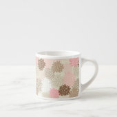 Roze en bruine maanpatroon espresso kop (Rechts)