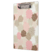 Roze en bruine maanpatroon klembord (Links)