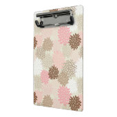 Roze en bruine maanpatroon mini klembord (Angled2)