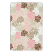 Roze en bruine maanpatroon mini klembord (Achterkant)