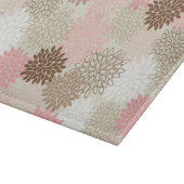 Roze en bruine maanpatroon snijplank (Hoek)