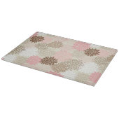 Roze en bruine maanpatroon snijplank (Hoek)